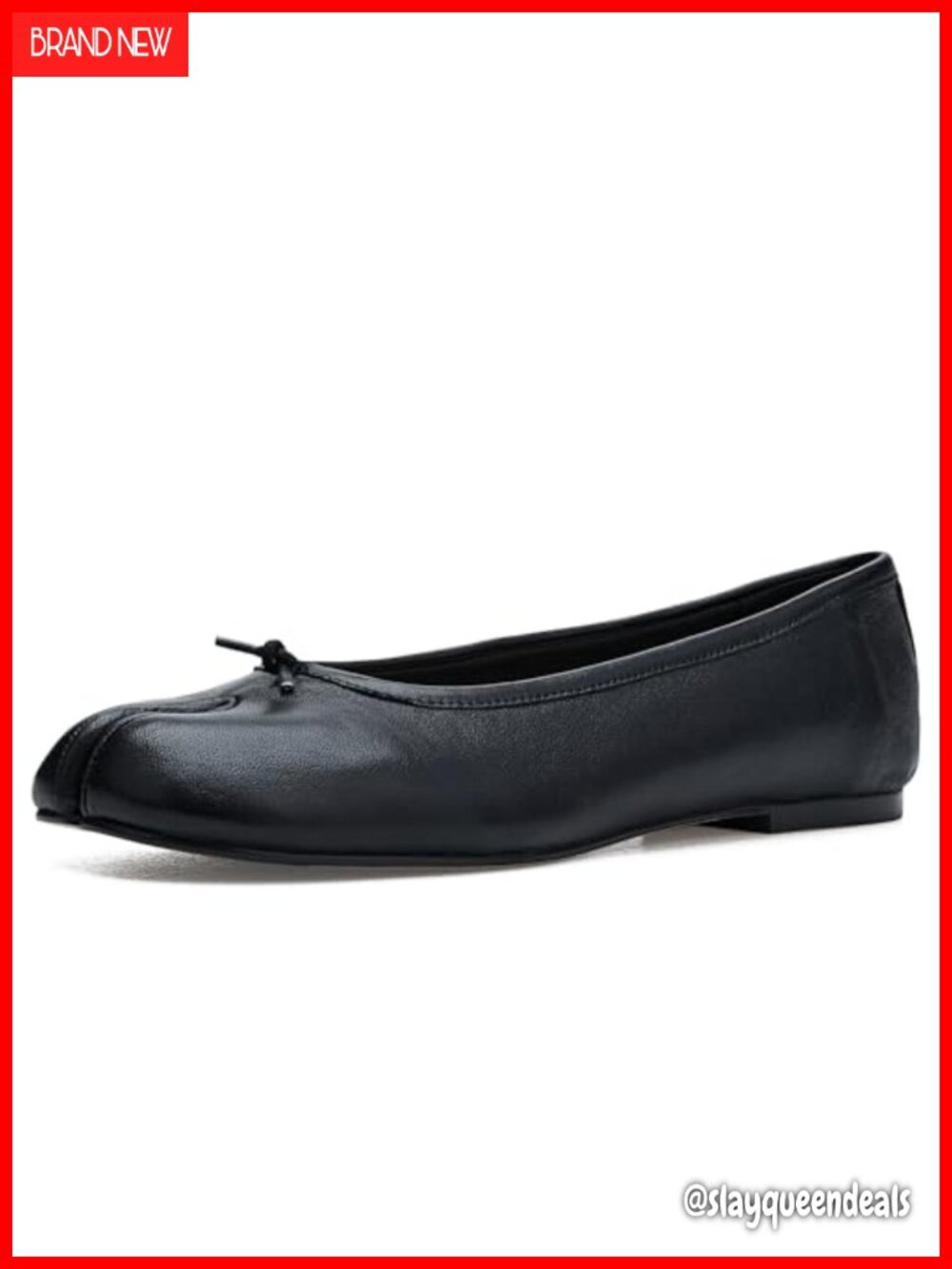 Steve Madden Calico Ballet Flat Leather Split Toe Slip On Casual Daily Wear